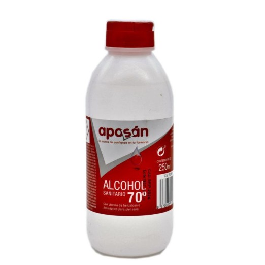 ALCOHOL 70 APOSAN 250 ML